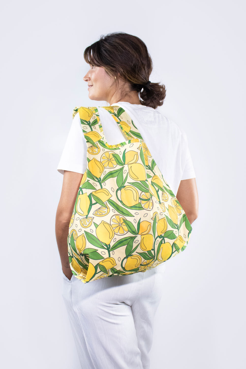 Lemon Print Women\'s Bag Perfect Tote - Lemon Blossom | Talbots main image 4