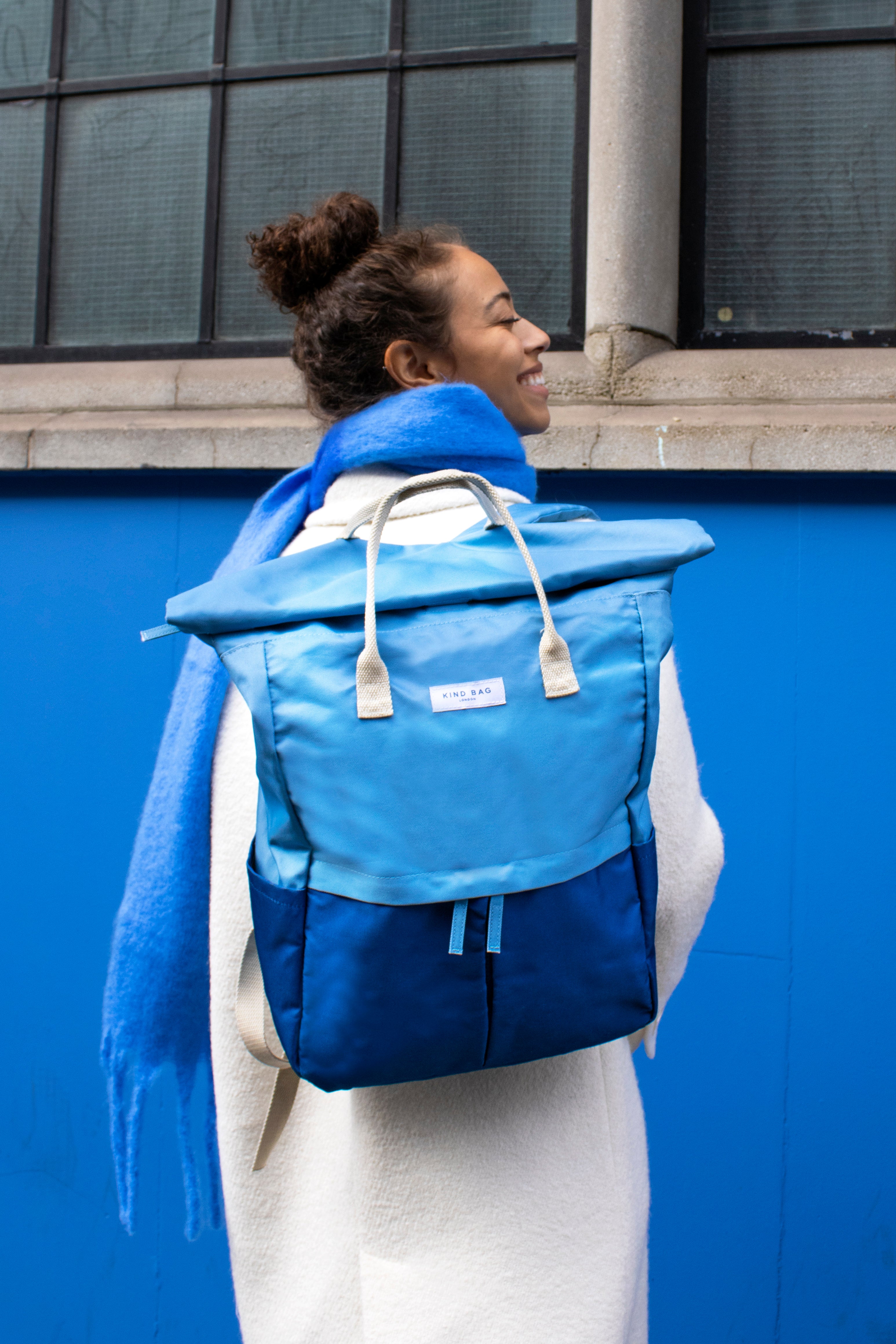 Light Blue & Navy | Hackney 2.0 Backpack | Large