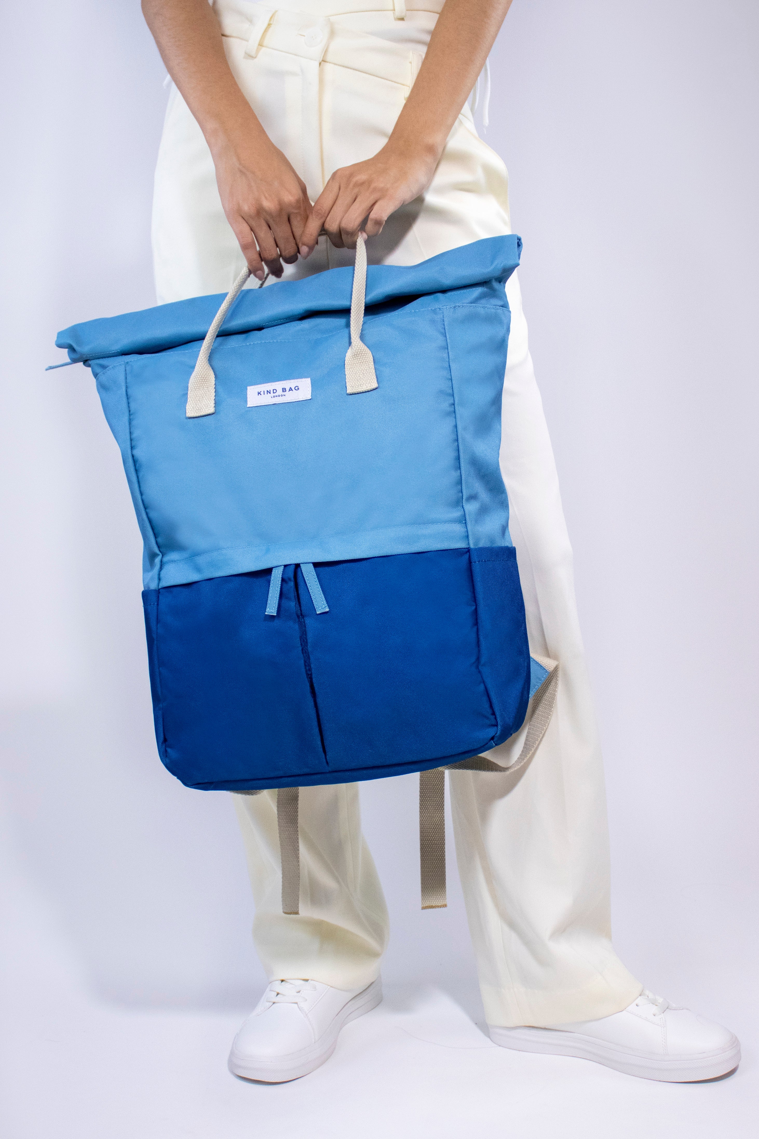 Light Blue & Navy | Hackney 2.0 Backpack | Large