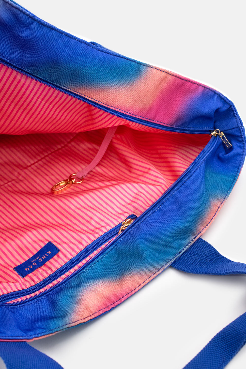 Aurora Blue and Pink | Printed Carryall Tote Bag
