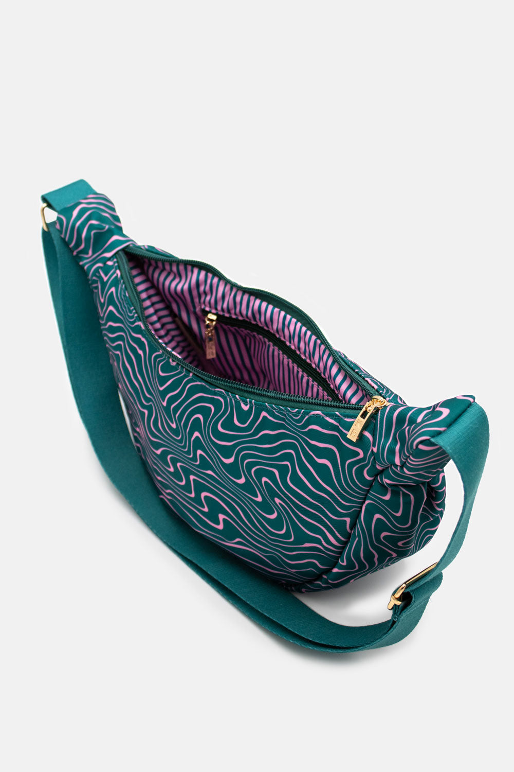 Contours Green | Printed Crossbody Bag