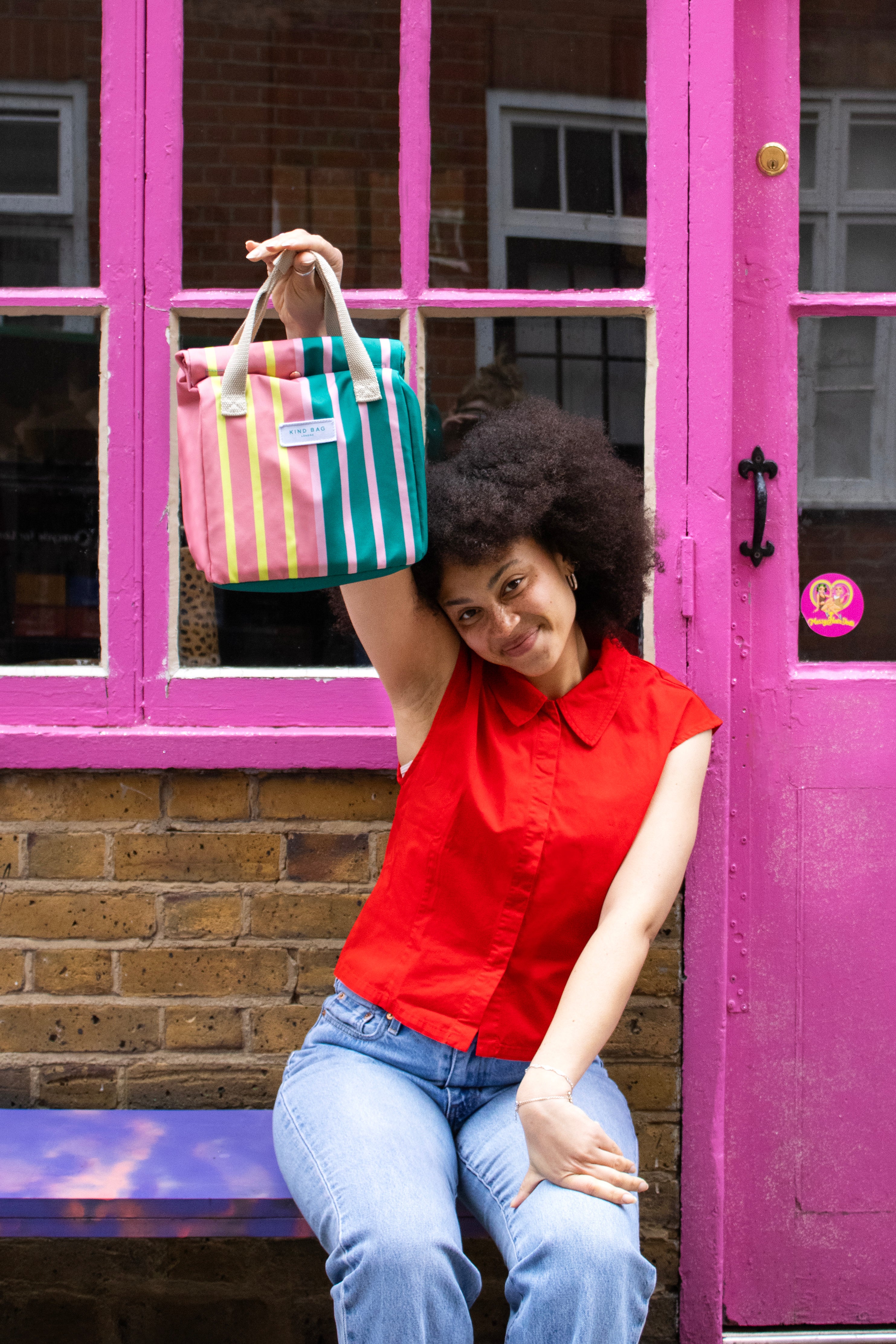 Lunch Bag | Bicolour Stripes