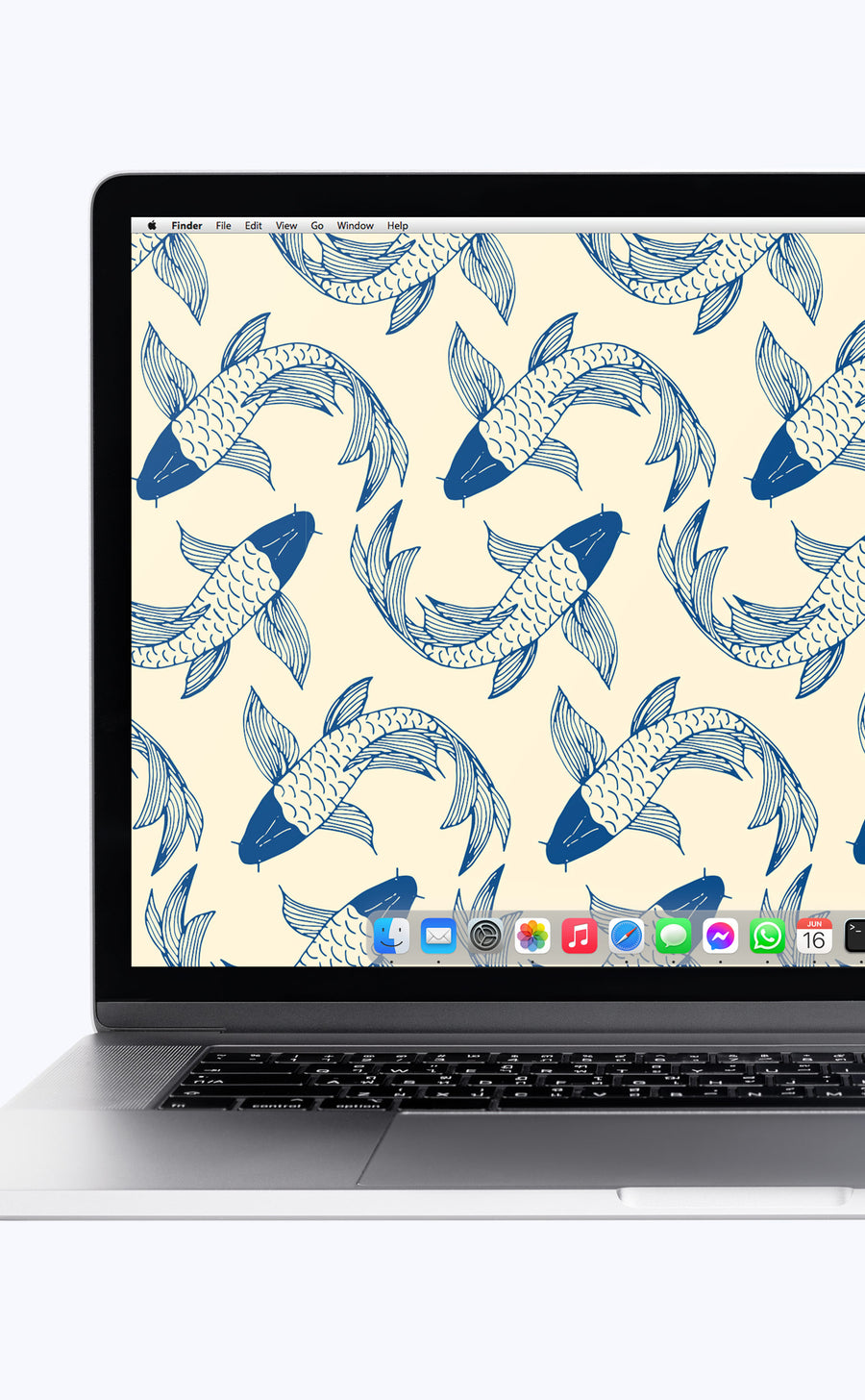 Koi Fish | Digital Laptop Wallpaper