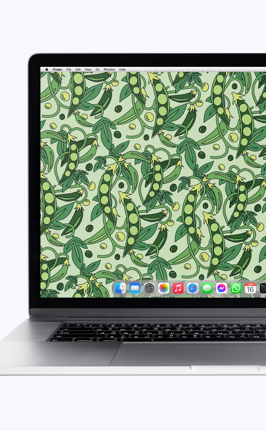 Peas | Digital Laptop Wallpaper