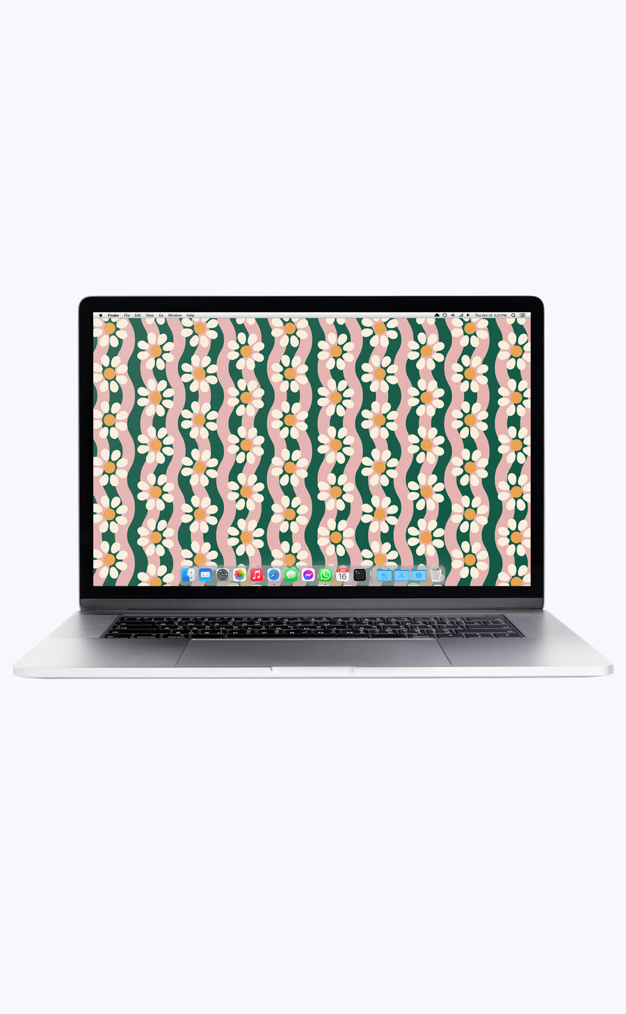 Wavy Daisy | Digital Laptop Wallpaper