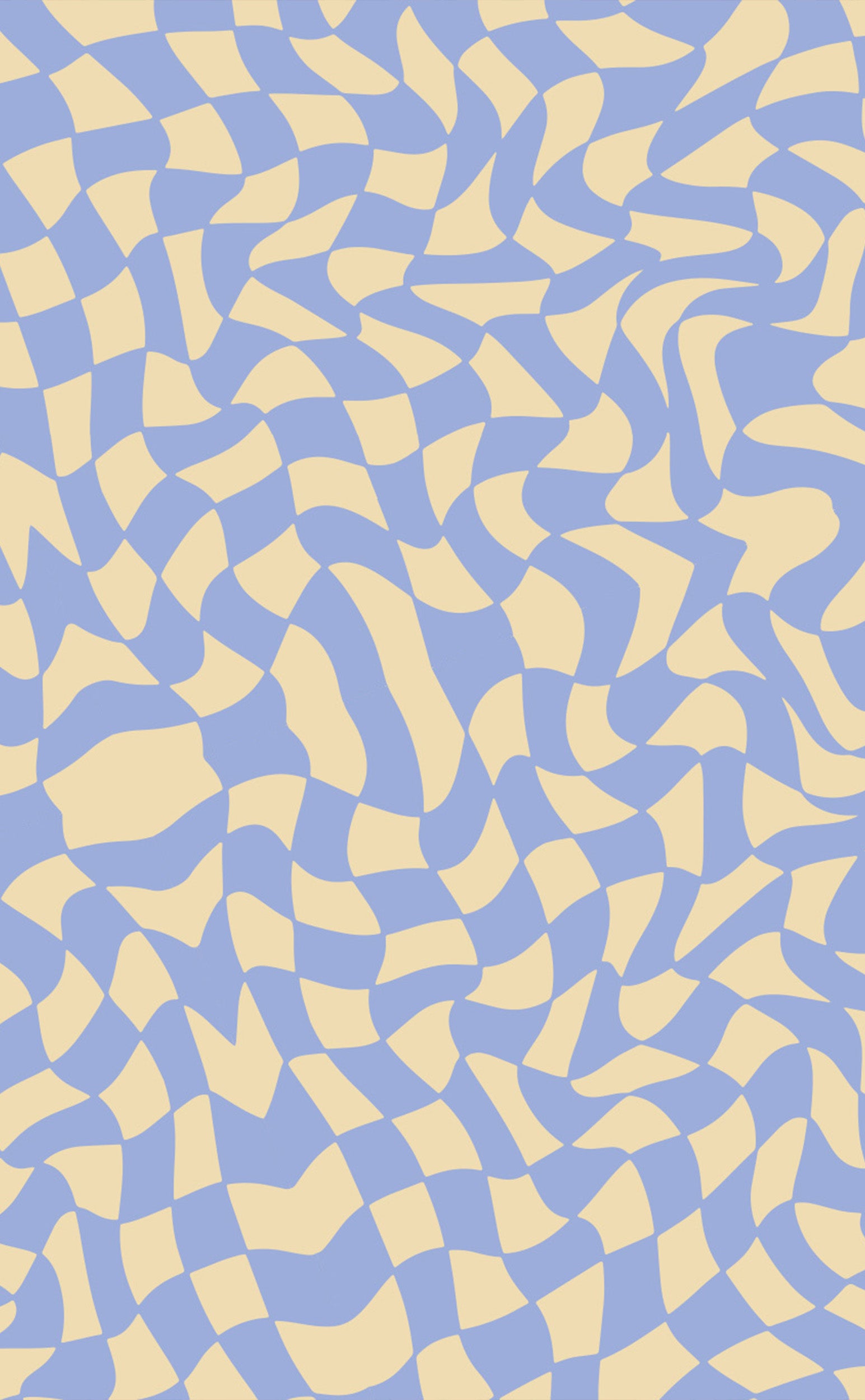 Blue Wavy Check | Digital Laptop Wallpaper