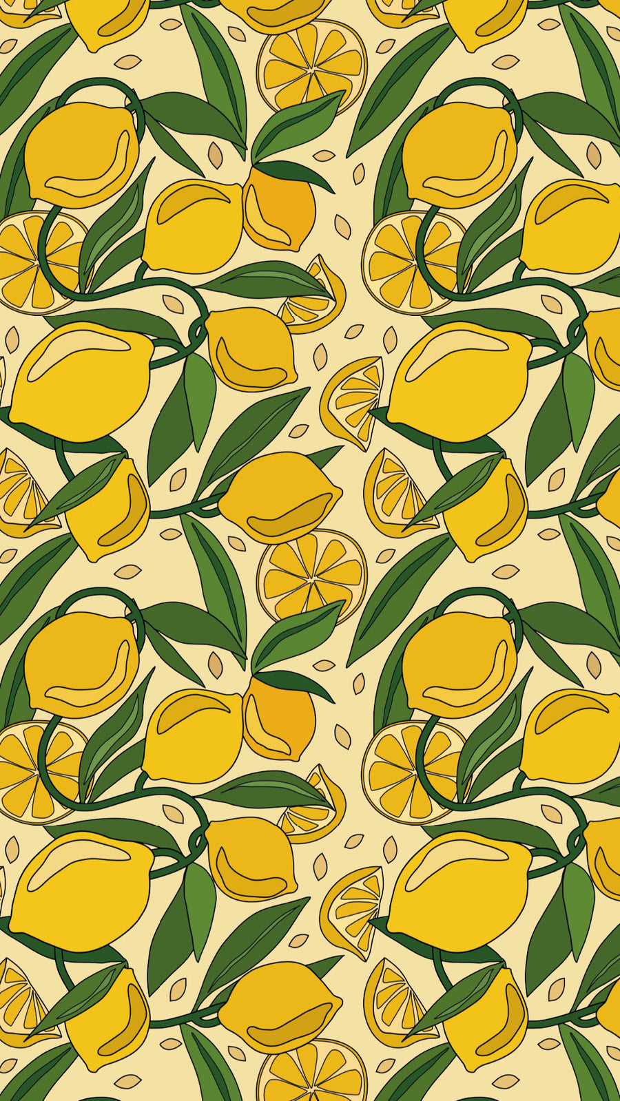 Lemons | Digital Phone Wallpaper