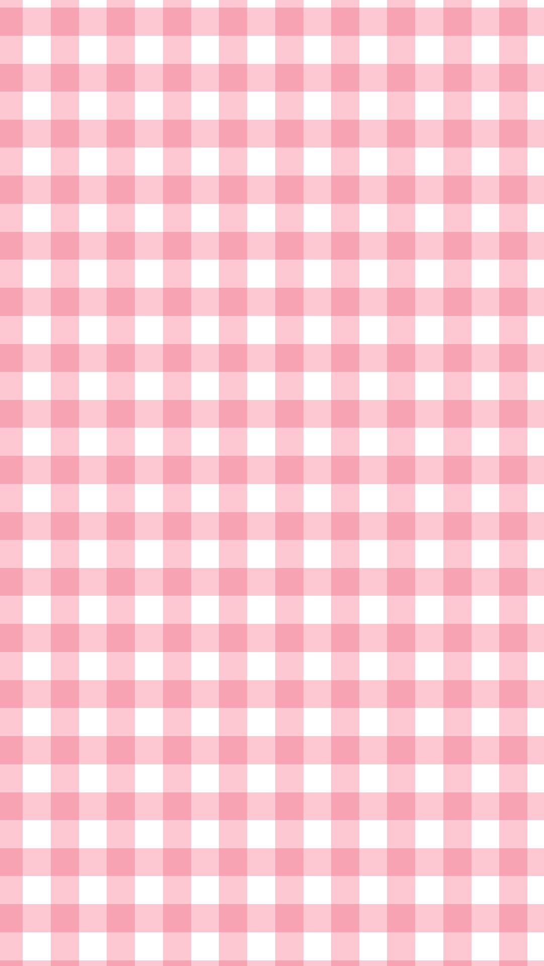 Gingham Bubblegum Pink | Digital Phone Wallpaper