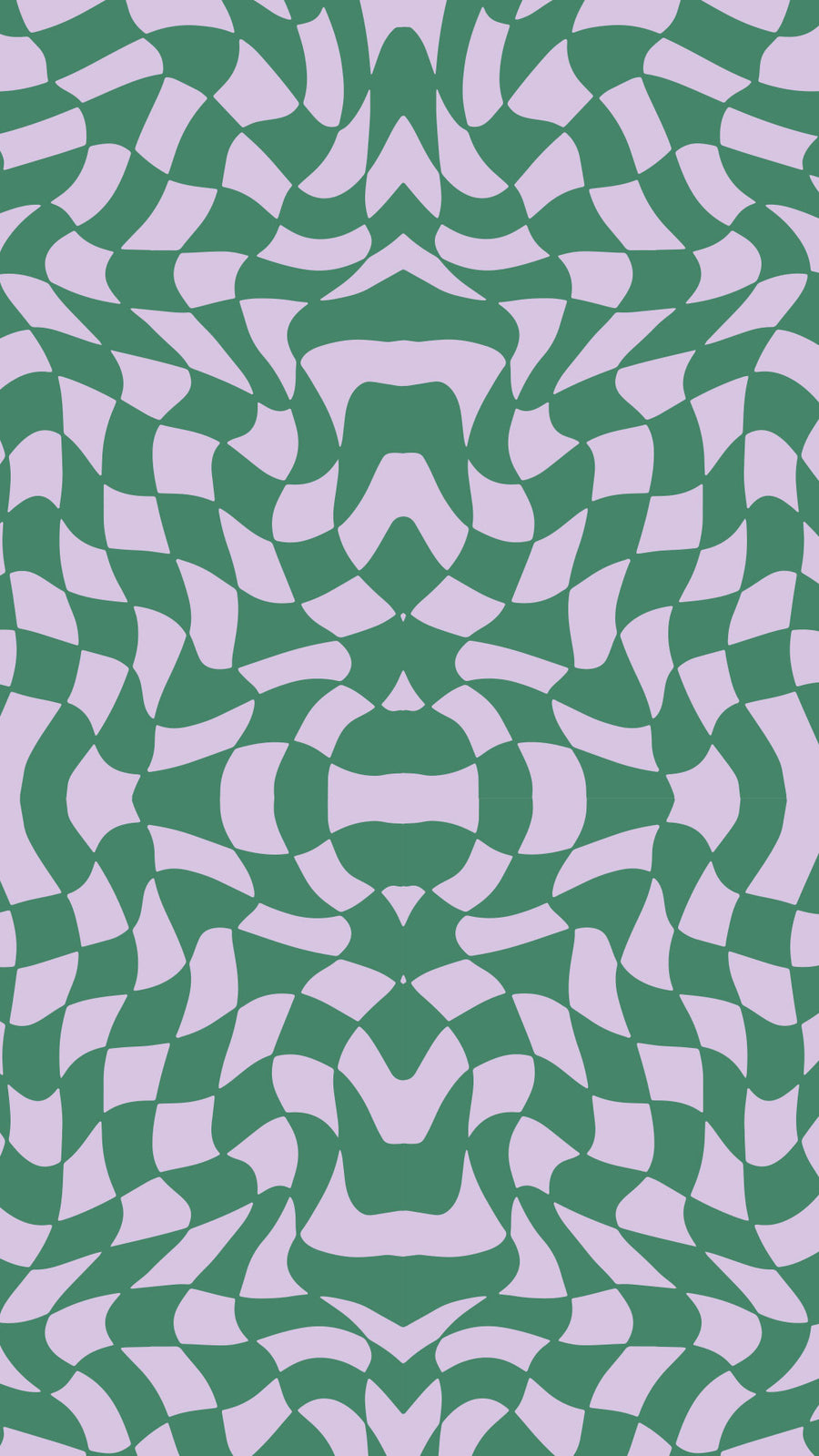 Green Wavy Check | Digital Phone Wallpaper