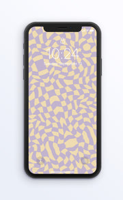 Purple Wavy Check | Digital Phone Wallpaper