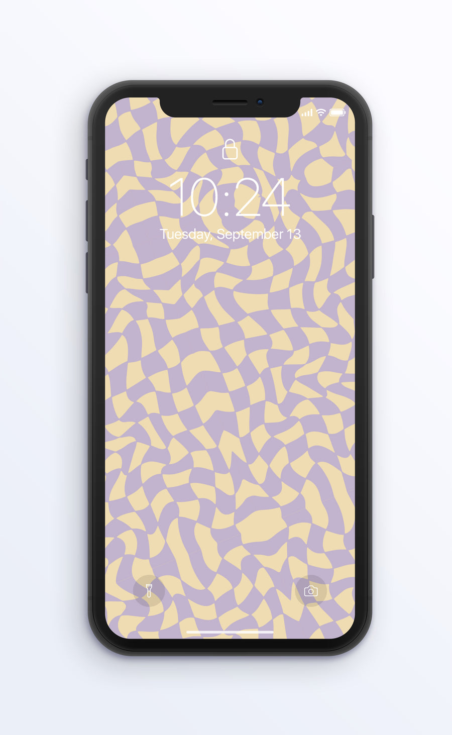 Purple Wavy Check | Digital Phone Wallpaper