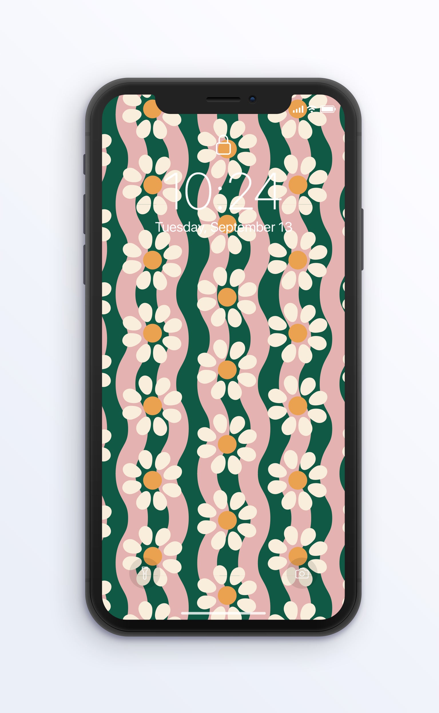 Wavy Daisy | Digital Phone Wallpaper