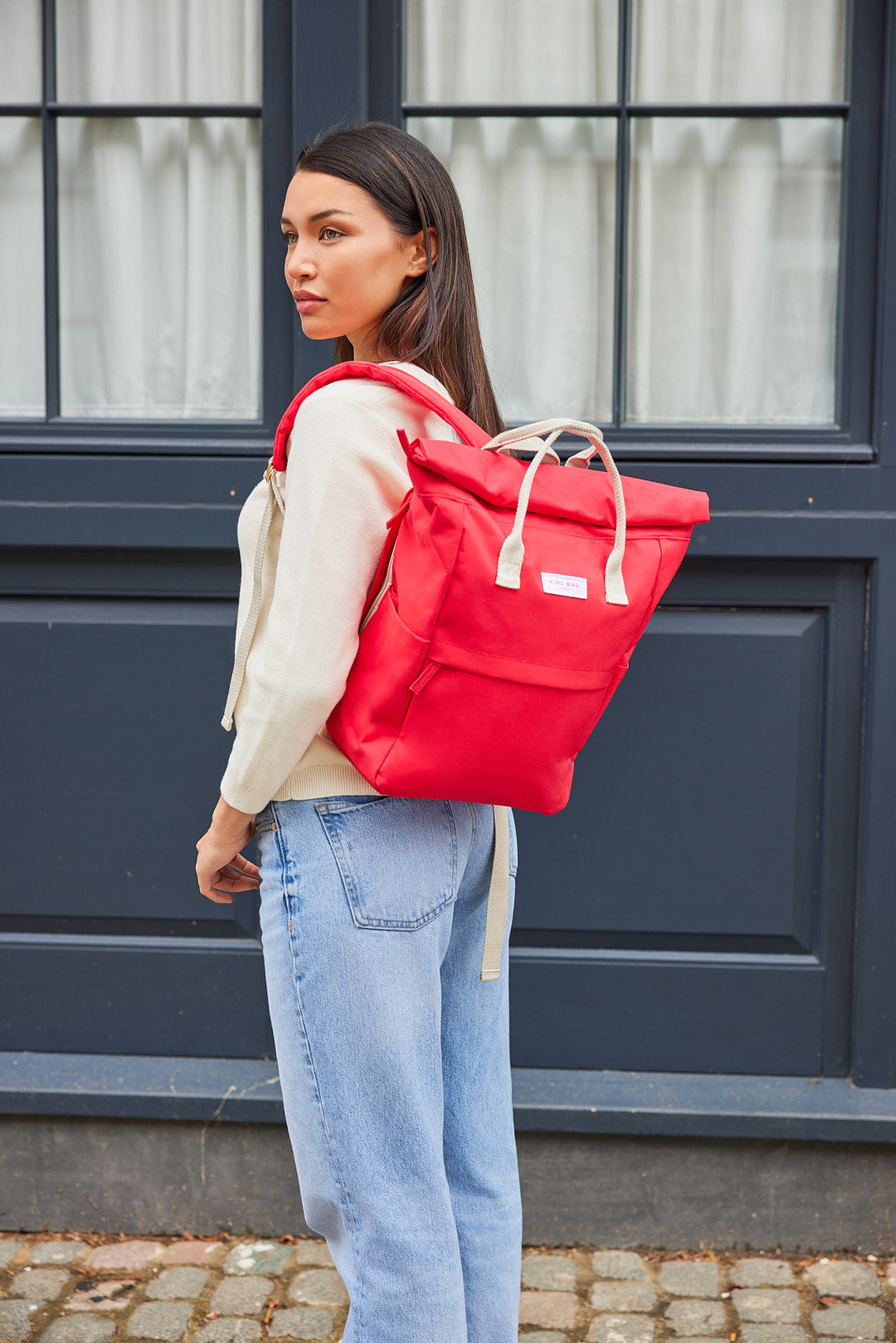 Poppy Red | Hackney Backpack | Medium