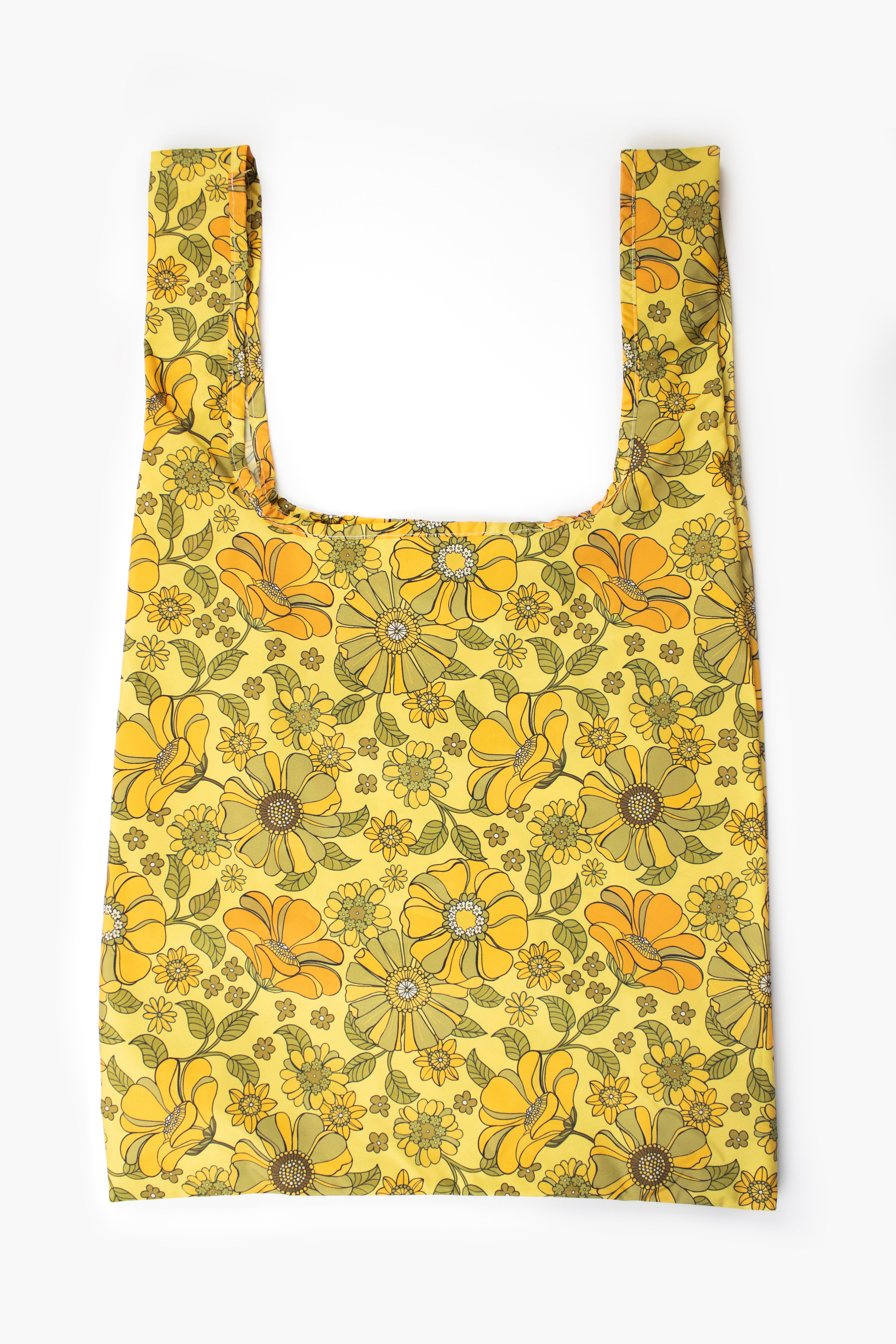 Retro Flowers | Medium Reusable Bag