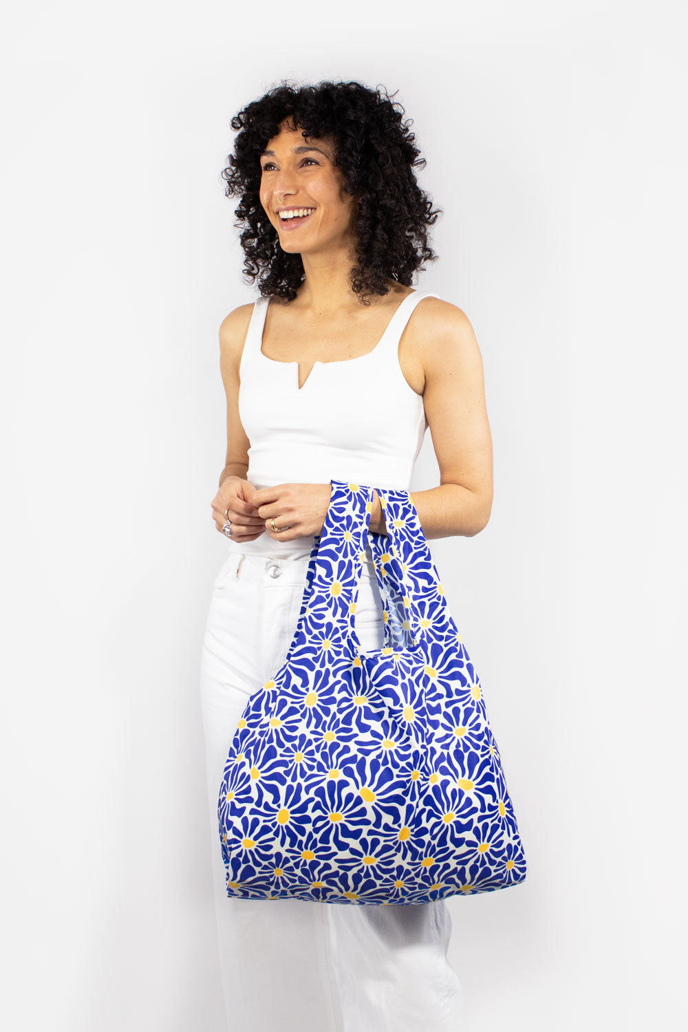 Abstract Flowers Blue | Medium