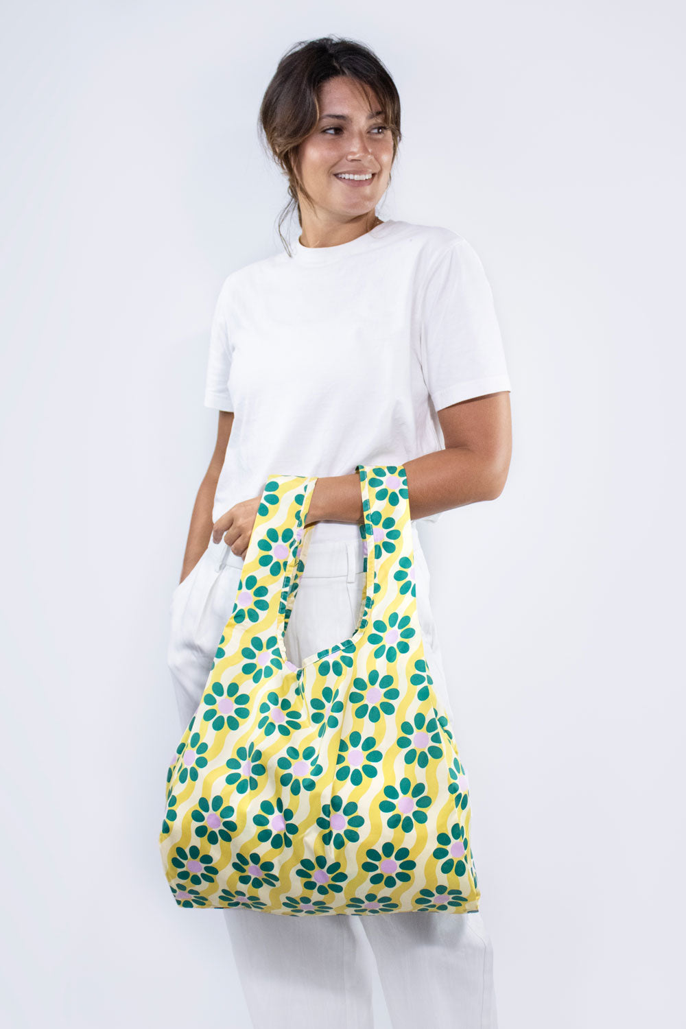 Wavy Daisy | Medium Reusable Bag