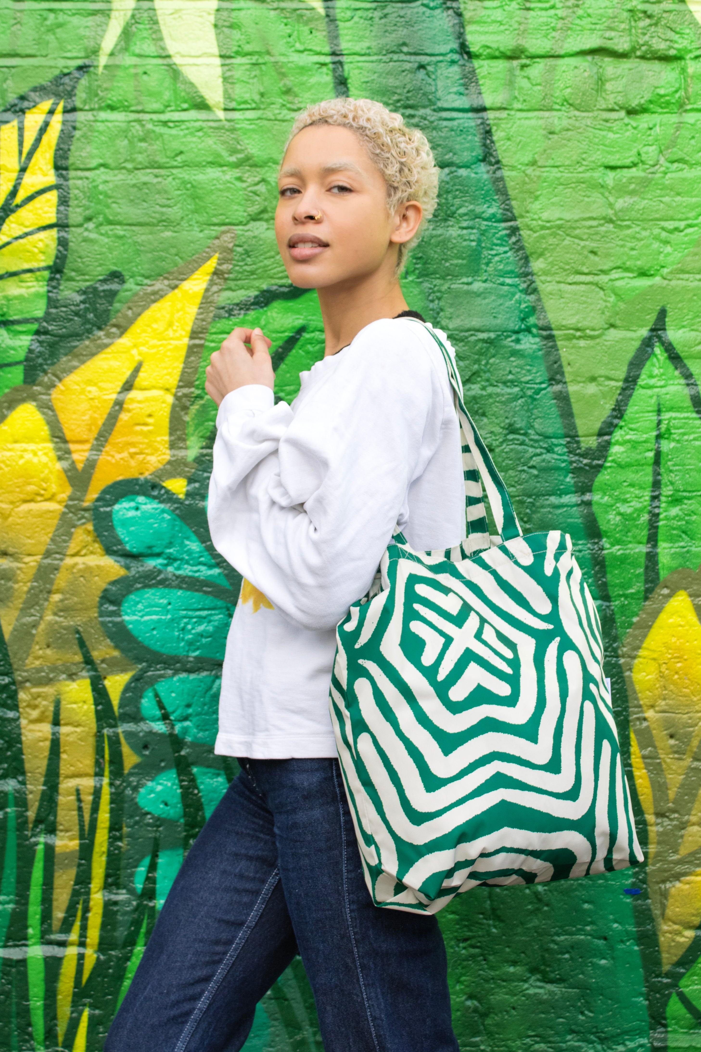 Lines | Recycled Tote