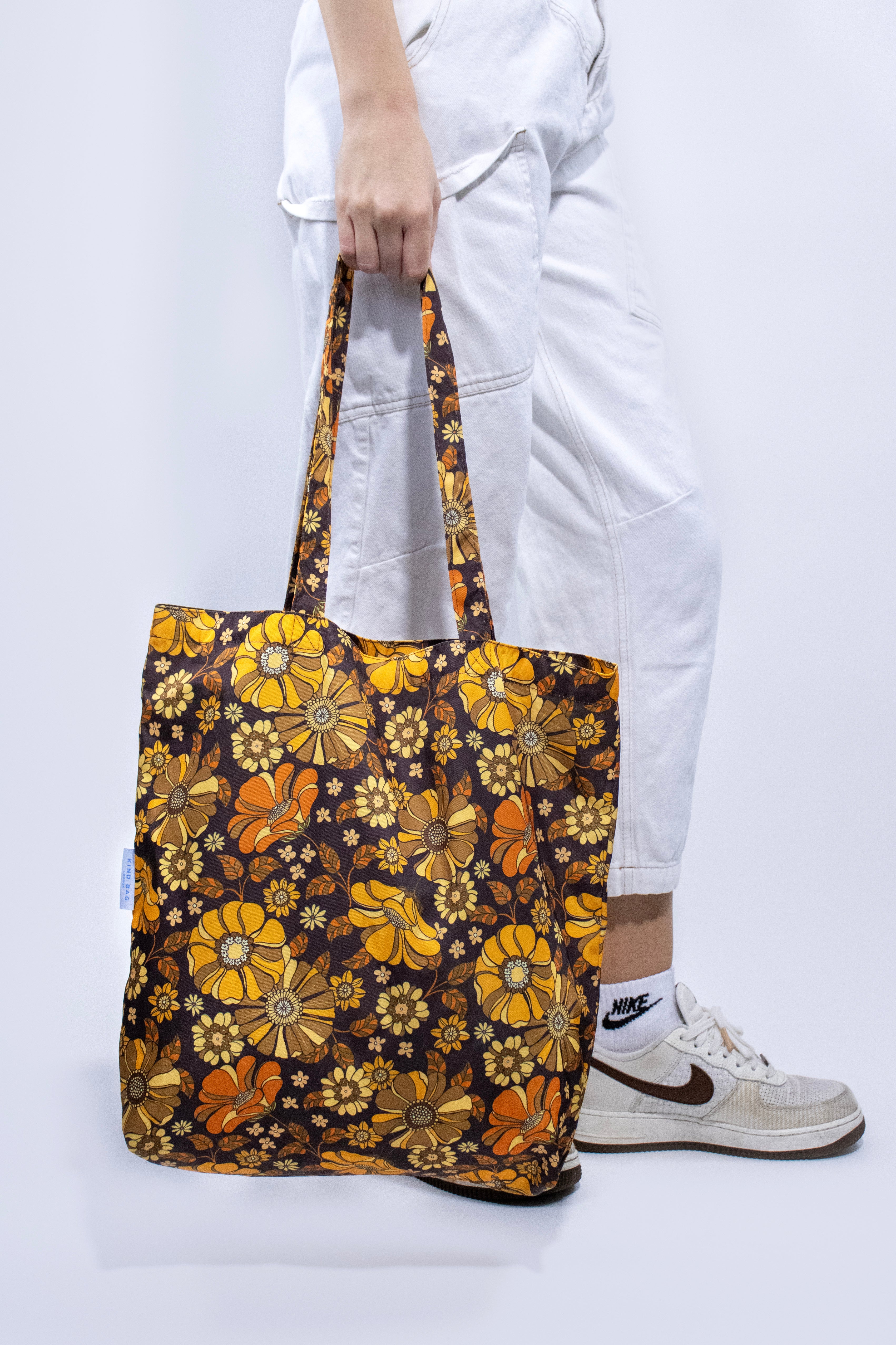 Retro Flowers | Recycled Tote