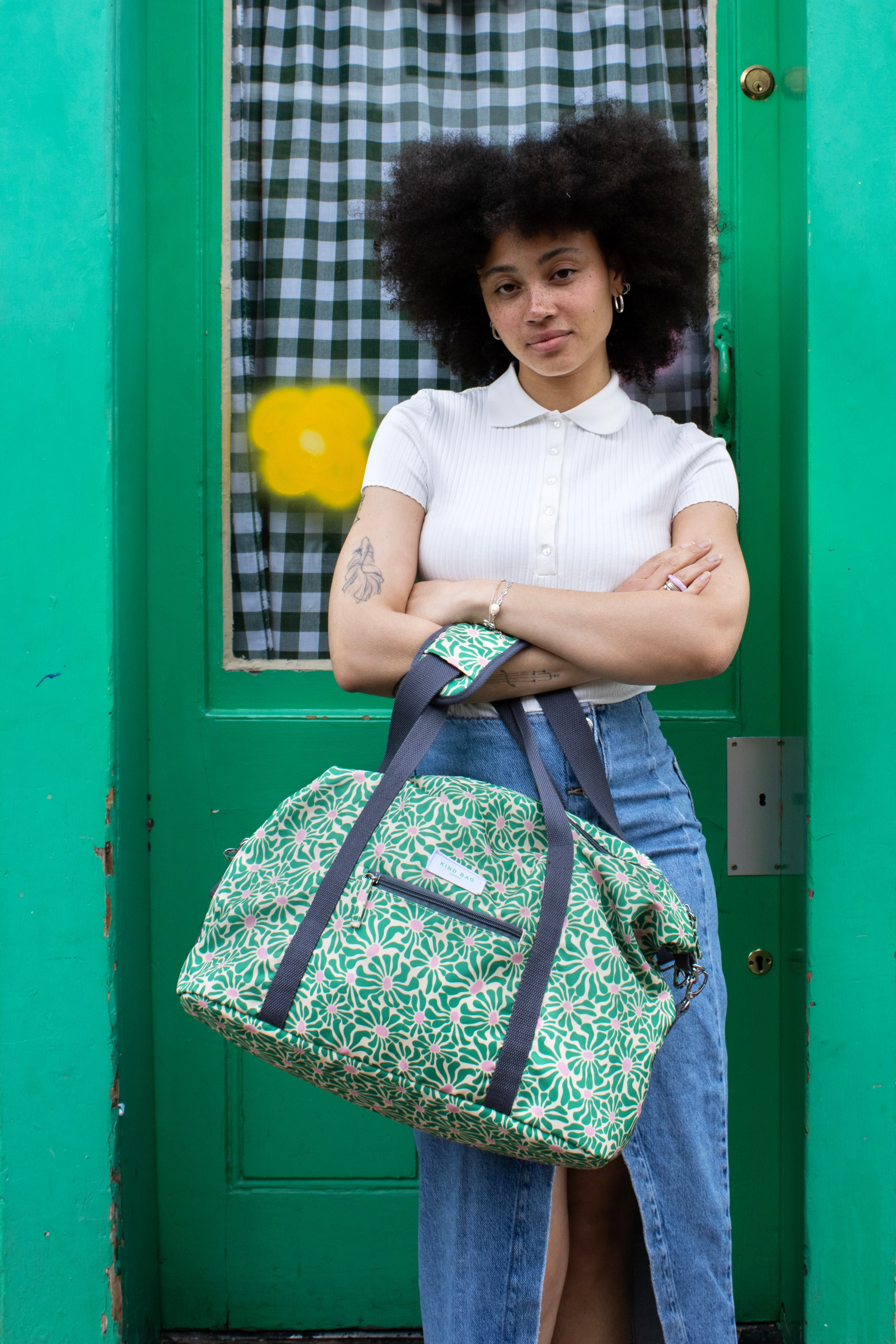 Weekender Carry-On Bag | Abstract Flowers – Kind Bag
