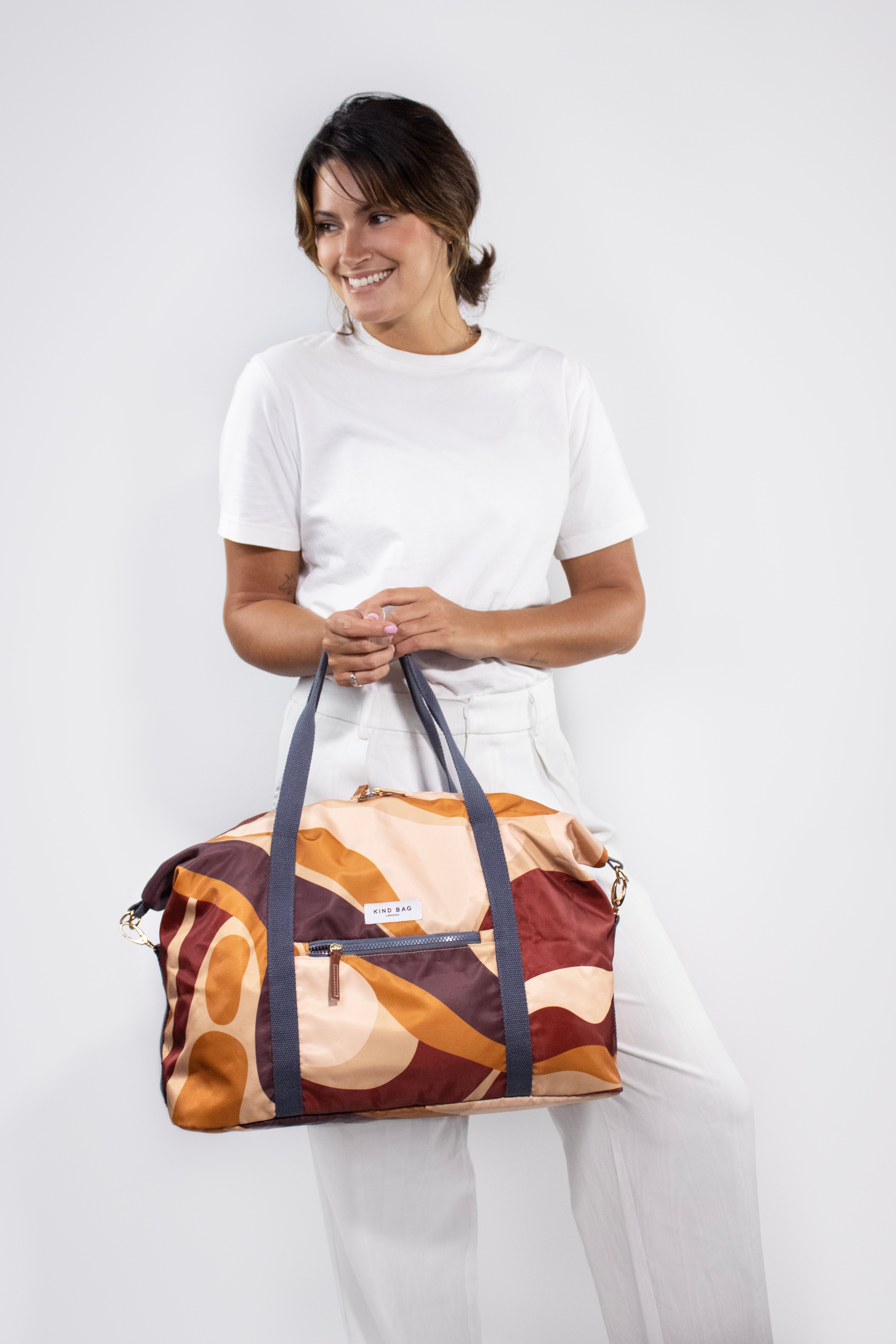 Weekender Bag | Abstract Caramel