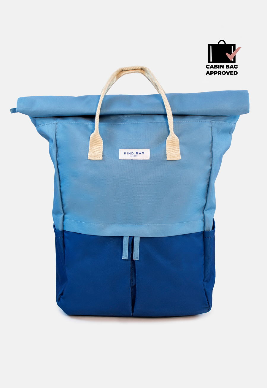 Light Blue & Navy | “Hackney” 2.0 Backpack | Large