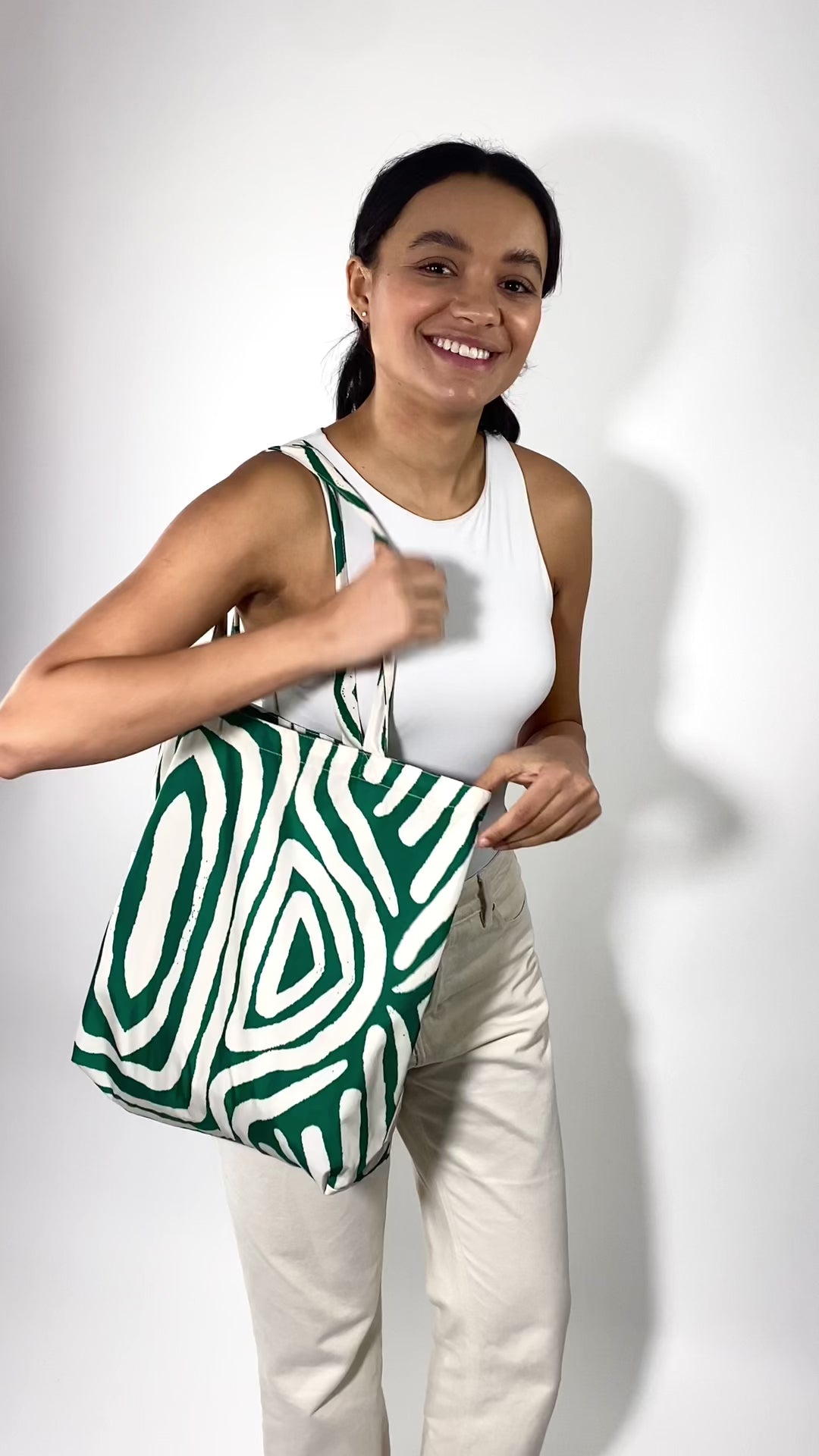 Load video: Stripes | Recycled Tote