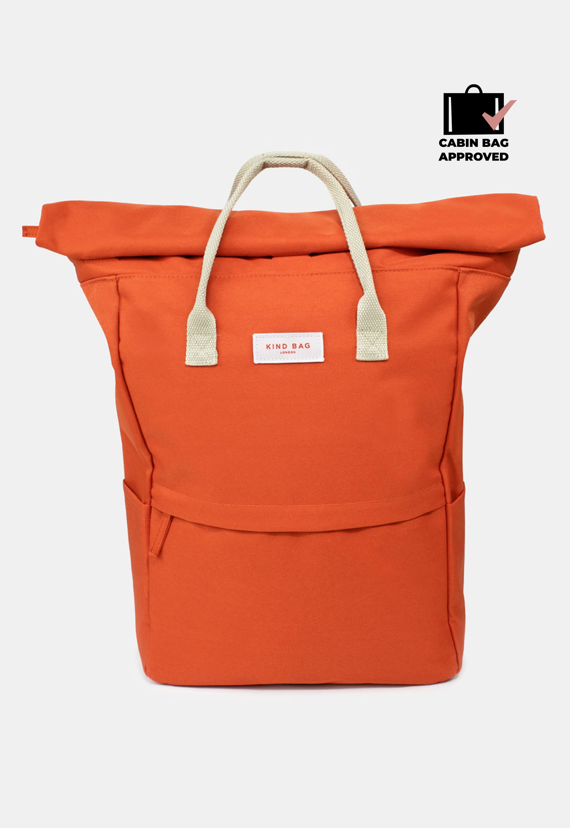 backpack to travel london Women's Roll-Top Laptop Large Backpack | Kind Bag - Water-Resistant & 100% Recycled