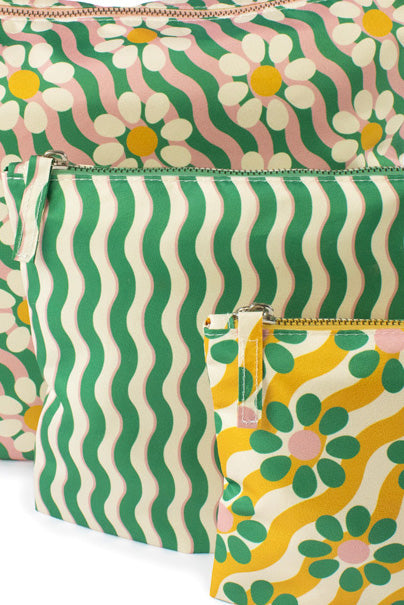 Pouches | Wavy Daisy | Set of 3