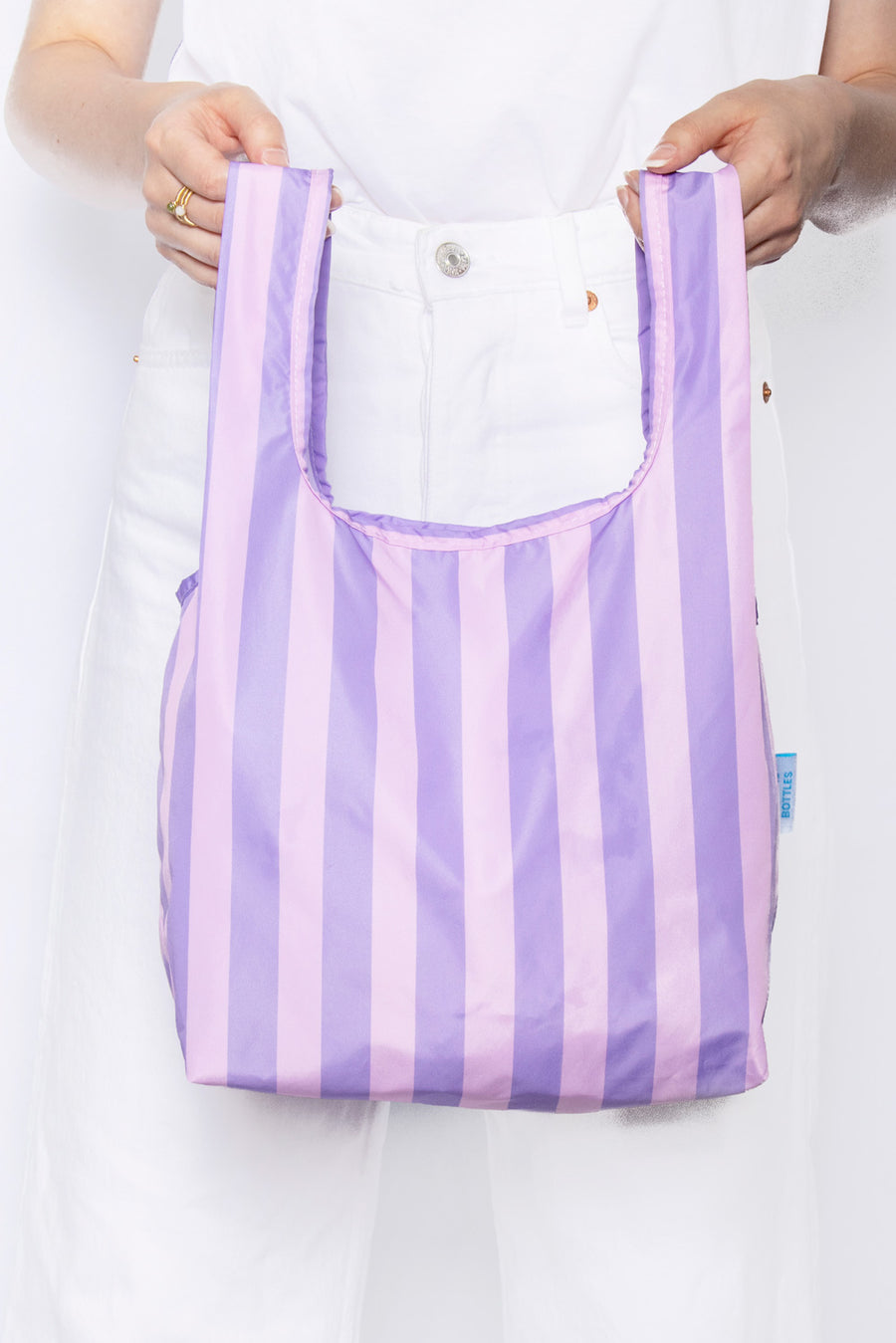 Purple Stripes | Mini Reusable Bag