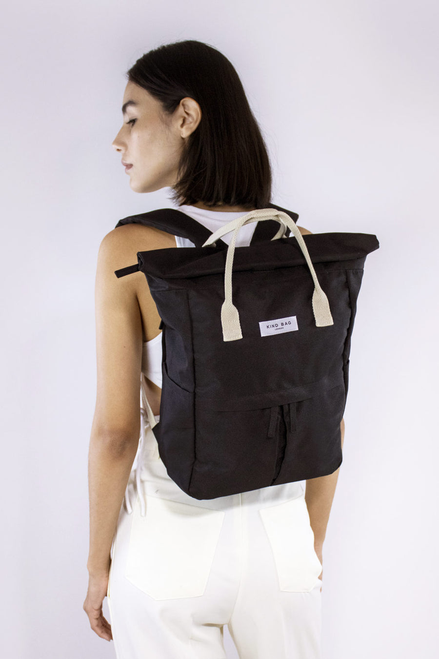 Pebble Black | “Hackney” 2.0 Backpack | Medium