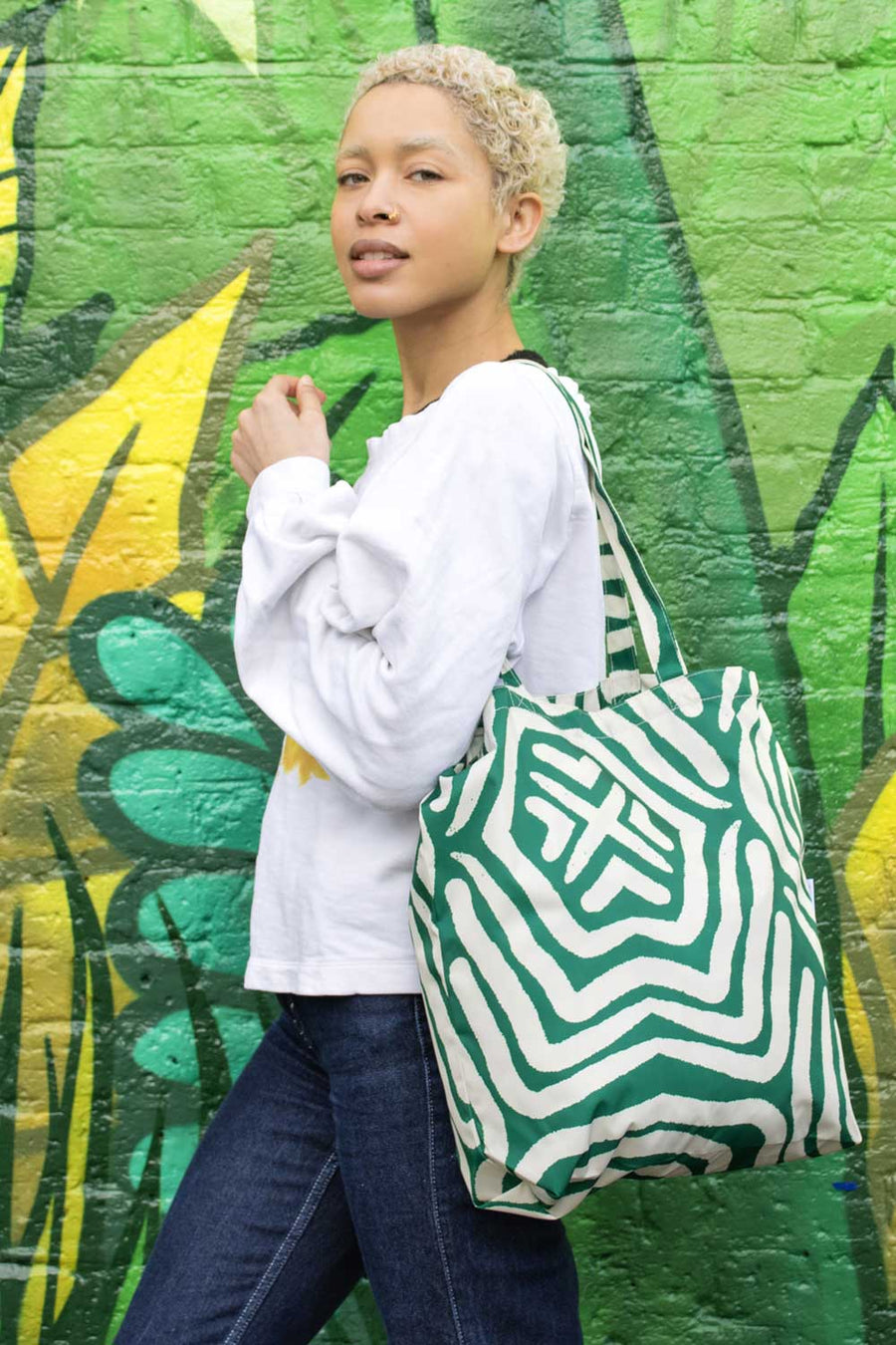 Lines | Recycled Tote
